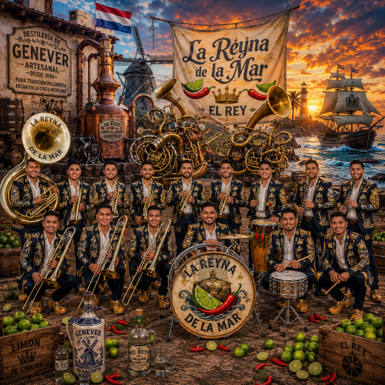 Banda La Reyna del Mar Mexicana cover
